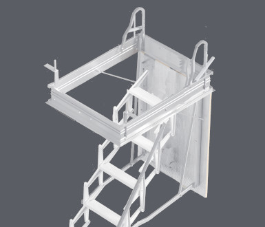 scala elettrica a scomparsa EASY pantografo scala retrattile motorizzata EASY